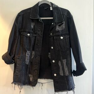 Divided by H&M Black Jean Jacket